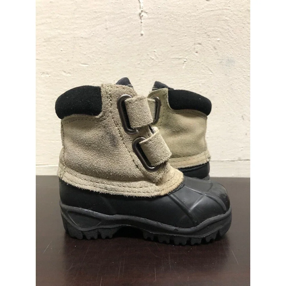 Steel Shank thermolite Snow Boots toddlers SZ US 6 - Suede leather upper/rubber
